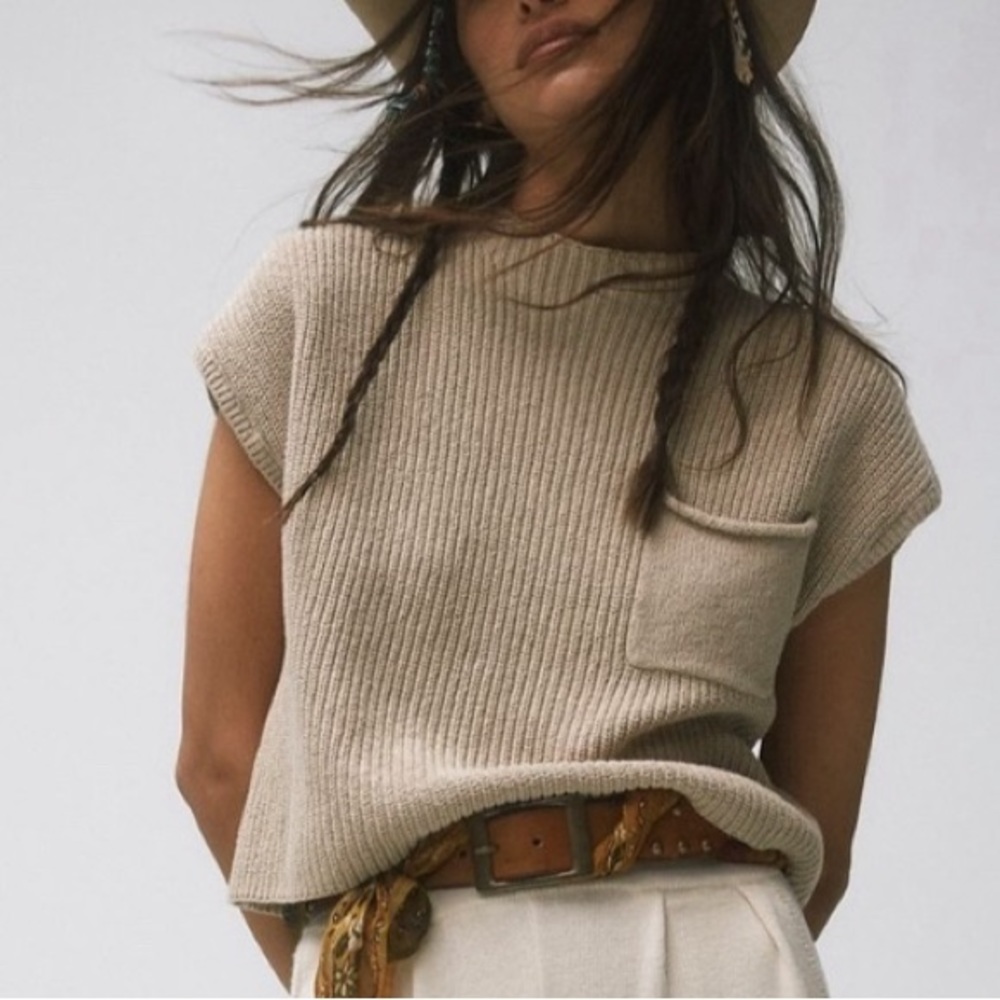 Jluxlabel tan top size medium.